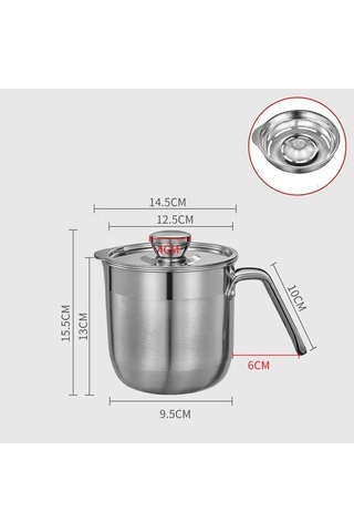 Techbloom 1 Adet Premium 304 Paslanmaz Çelik Yumurta Ayırıcı With Lid 2 Sağlıklı Pişirme Ve Fırın İçin Kolay Yumurta Sarısı Ayırma Ahşap