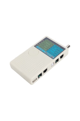 Lemestar Rj45/rj11/usb/bnc Kablolarını Test Eden Taşınabilir Ağ Kablosu Testeri - Utp/stp Lan İzleyici, Led Ve Sesli Bildirim Pil Dahil Değil