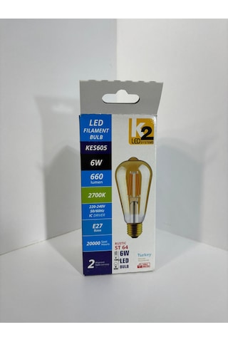 Led Fılament Rustik Ampul Kes 605