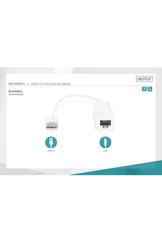 Dıgıtus Dn-10050-01 Usb 2.0 Hızlı Ethetnet Adaptörü