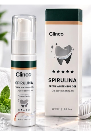 Clinco Spirulina Diş Beyazlatıcı Jel Yeşil 50 ML