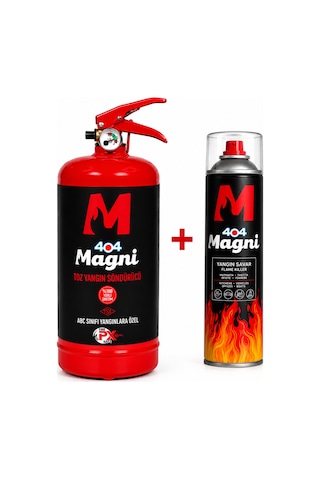 404 Magni Yangın Güvenlik Seti 2 Kg Abc Yangın Tüpü + 500 Ml Yangın Savar Aerosol Ev, Araç Ve İş Yeri İçin 404 Magni Yangın Güvenlik Seti 2 Kg Abc Yangın Tüpü + 500 Ml Yangın Savar Aerosol Ev, Araç Ve İş Yeri İçin