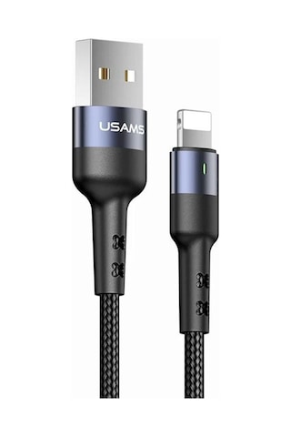 Usams Us-sj311 Usb To Lightning Örgülü Şarj Ve Data Kablosu 1m