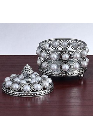 Suntek Mini Takı Organizasyon Kutusu Yüzükler Kolye Gümüş Gümüş