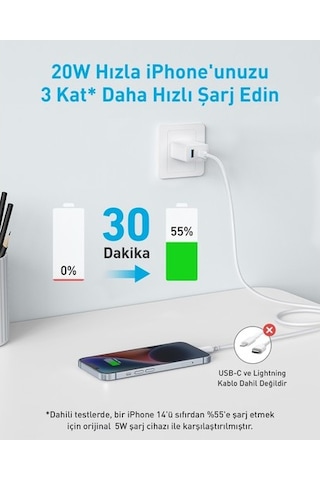 Anker 312 20w Wall Charger 2 Ports - A2348