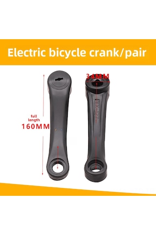 Yuntech01 127mm Uzunlukta Elektrikli Bisiklet Krank Parçası - Sağ/sol Çiftli Xs Modeli, Fonksiyonel Bisiklet Aksesuarı, Toplu Satış İçin Stokta