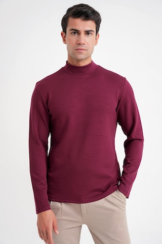 Efor Ts 894 T-shırt Slim Bordo Casual Bordo
