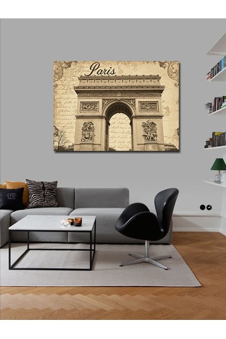 Kanvas Tablo Paris Zafer Takı Eskizi
