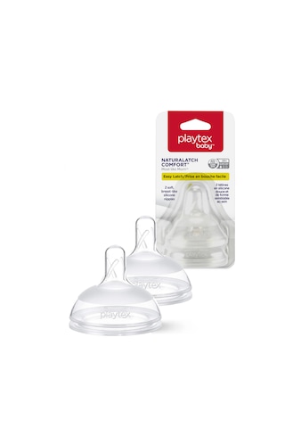 Playtex Naturalatch Yenidoğan Biberon Emziği, 0+ Ay, 2 Adet