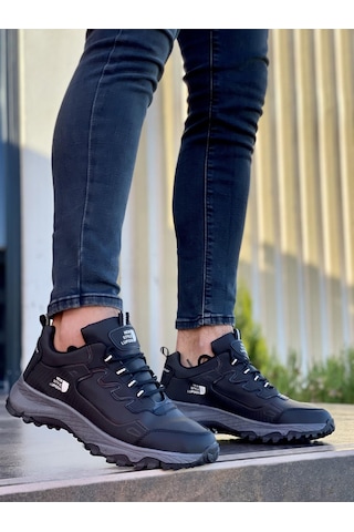 Muggo North Unisex Garantili Trekking Outdoor Ayakkabı Siyah-Siyah