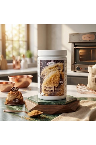 Esmer Şeker 200 Gr Pastacılık Ve Tatlı Tarifleri İçin Doğal Aromalı Kahverengi Şeker