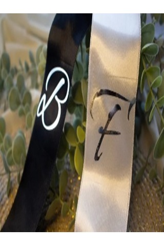 Gelin Damat Isimli Tören Takı Kurdelesi 2 Adet B-35