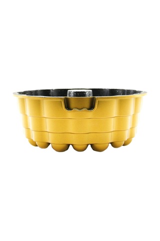 Döküm Göbekli Kek Kalıp Atom Çap: 26cm - Derinlik: 8cm 4741 Altın - Gri