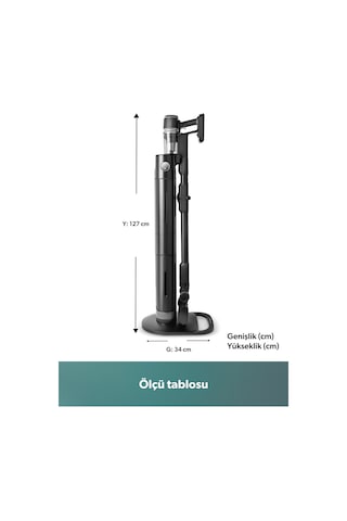 Homend Dustrider Pro 1270H Toz İstasyonlu Ergonomik Dikey Süpürge