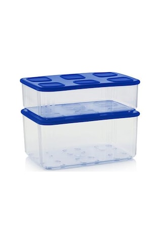 Tupperware Şeffaf Kap 2'li Set 1.62L ve 2.53L