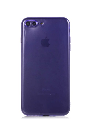 Apple Uyumlu iPhone 7 Plus Kılıf Zore Mun Silikon-Mor