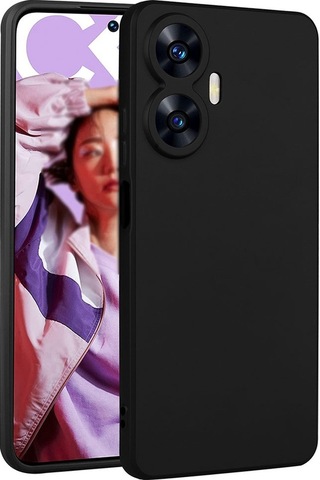 Realme C55 Kılıf Zore Premier Silikon Kapak Siyah