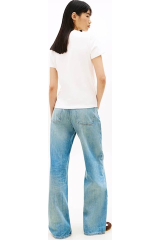 Tommy Jeans Kadın Tişört Dw0dw22277 Beyaz