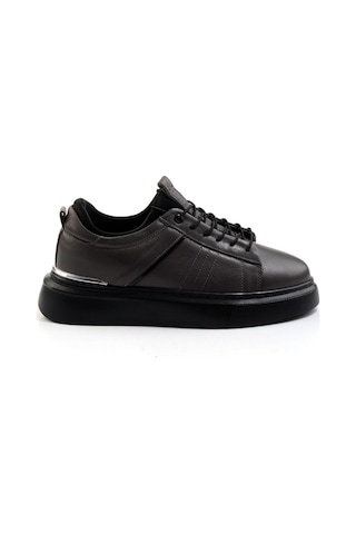 Gri Hakiki Deri Erkek Sneaker E01082010403 Gri