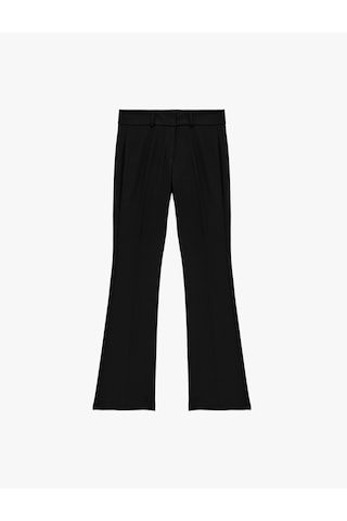 Koton Slim Fit İspanyol Paça Kumaş Pantolon Siyah 6sak40142pw Siyah