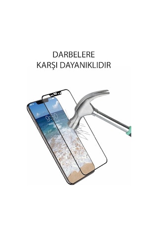 Apple Uyumlu iPhone 12 Mini ile Tam Kaplayan Fibernano Ekran Koruyucu