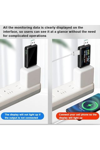 Trendooze Usb Type-c Çoklu Şarj İzleme - Akımlı, Voltajlı Kapasite Ölçümü