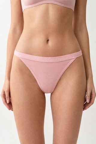 Velmore Kadın 12' Lipamuklu Normal Bel Slip Külot Pembe