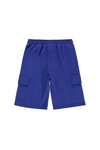 Civil Boys Basic Kargo Cepli 10-13 Yaş Kapri - Mavi Saks Mavi