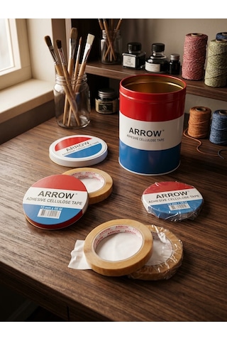 Arrow Şeffaf Selefon Bant 12 Mm X 66 Mt 1 Kutu 12 Adet