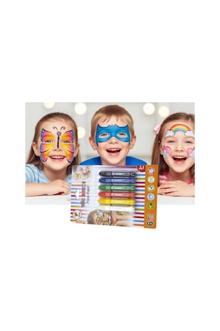 Lino Yüz Boyası 6 Renk Çevirmeli Ln-905 Çok Renkli