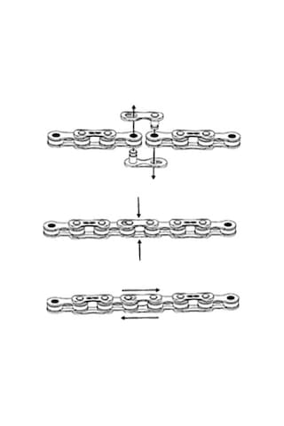 Sram Powerlink Zincir Kilidi 8v Siyah - Kırmızı
