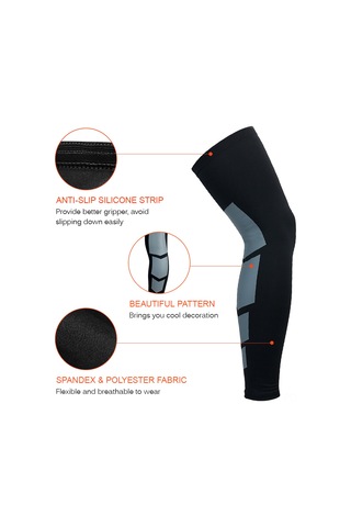 Padalink Xl Büyüklüğü Yeşil Spandex-polyester Spor Bilekliği, Basketbol Futbol Koşu İçin Güneşten Koruma Ve Esneklik Sağlar - Tek Adet