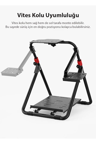 Pxn A9 Yarış Direksiyonu Standı G25/g27/g29/g920/g923 Uyumlu Pxn-v10/v900 Destekli,katlanabilir