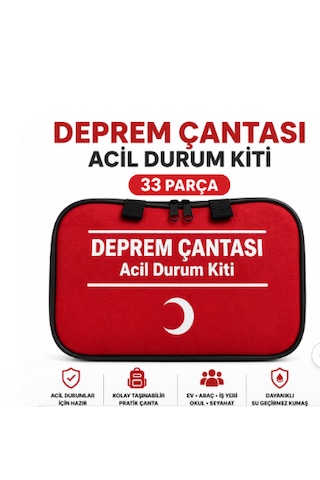 Deprem Çantası Acil Durum Kiti 33 Parça