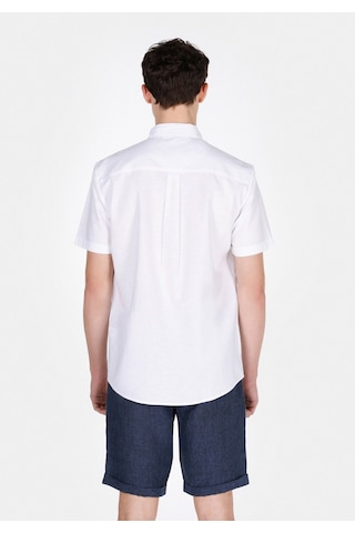 Colin's Colins Comfort Fit Shirt Neck Düz Erkek Beyaz Kısa Kol Gömlek Cl1074069 Q1.v1 Wht Beyaz