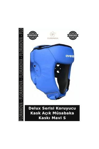 Delux Serisi Koruyucu Kask Açık Müsabaka Kaskı Mavi S