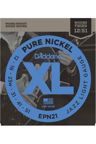 Daddario Epn21 Elektro Gitar Tel Seti, 12-51, Jazz Lite