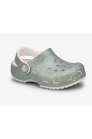 Crocs Classic Irıdescent Glitter Cg T Simli Kız Çocuk Terlik 210985 210985 100 100 Su Yeşili