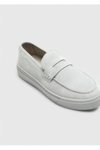 Ramsey Açık Gri Süet Casual Loafer