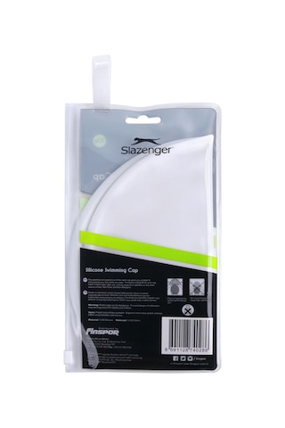 Slazenger Yüzücü Bonesi Silikon Sn00 White Pvc Zipper Bag Beyaz