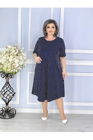 Adenashop Günlük Büyük Kıyafet A-kesim Elbise 445402455