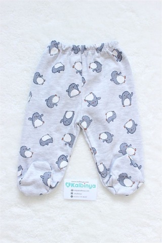 Cool Baby Penguin Yenidoğan 5'li Takım Gri Açık Bej