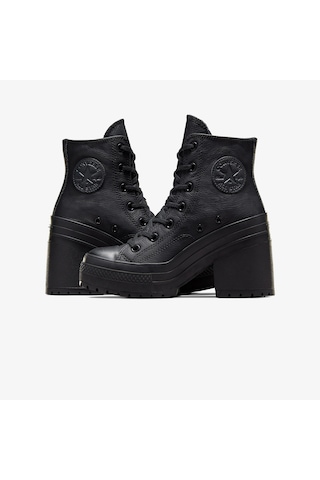 Converse Chuck 70 De Luxe Leather Deri Unisex Siyah Sneaker Düz A06145c Siyah