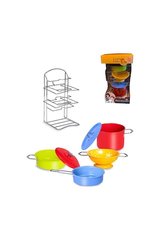 Mini Eğitici Evcilik Mutfak Kız Çocuk Oyuncak Seti Sofra Takımı