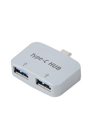 4493 Type C To Usb 3.0 2 Port Hub 3.1 Çevirici Dönüştürücü Çoklayıcı Çoğaltıcı