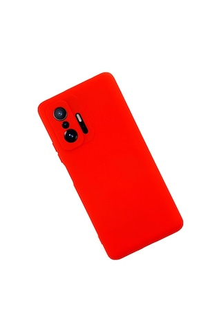 Newface Xiaomi Mi 11t Pro Kılıf Nano İçi Kadife Silikon Semeglbl - 81 - Kırmızı