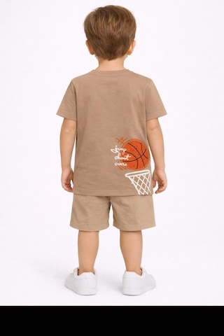 Yale Kids 3-8 Yaş Erkek Çocuk Tişört Camel