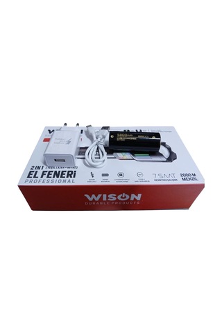 Mepa Wison Ws-9954 25w Zoomlu Yeşil Lazerli Metal Şarjlı El Feneri Najmaddin Standart