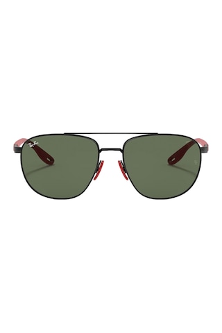 Ray-Ban Ferrari 3659M F02871 57 Erkek Siyah Damla Çerçeve Güneş Gözlüğü