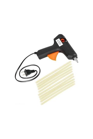 Pazly Yüksek Sıcaklık Tutkal Tabancası + 10 Yapıştırma Çubuğu İle Kolay Çukur Onarımı